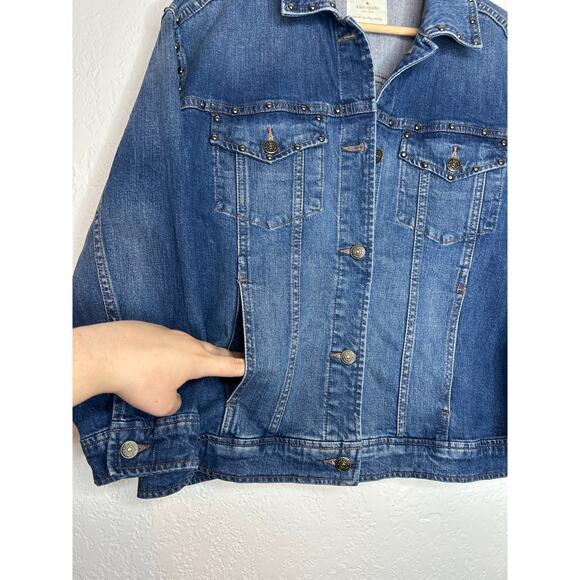 Kate Spade New York Broome Street Oversized Denim Jacket XS NWT - Picture 4 of 9